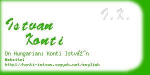 istvan konti business card